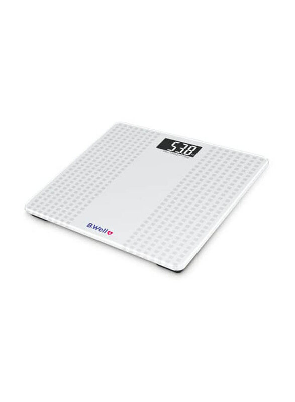 

B.Well Electronic Personal Weighing Scale, PRO-16, White