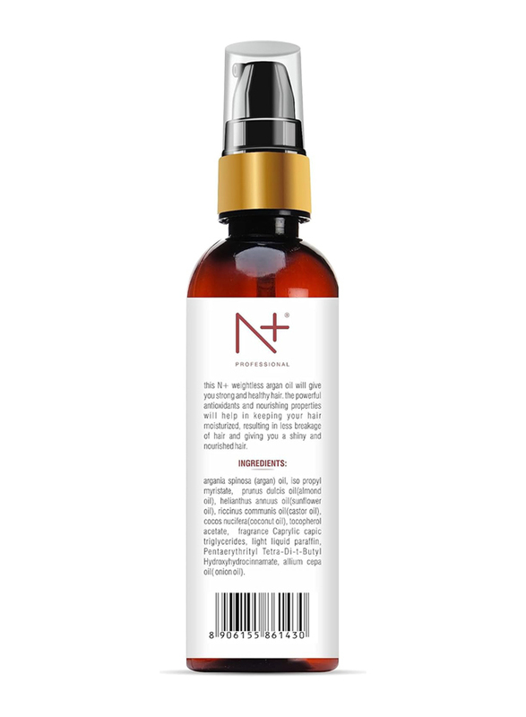 N Plus Professional Moroccan Argan Oil, 100ml