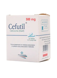 Pharma International Cefutil Tablets, 500mg, 10 Tablets