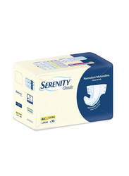 Serenity Classic Fitted Briefs Adult Diaper, Large, 30 Pieces