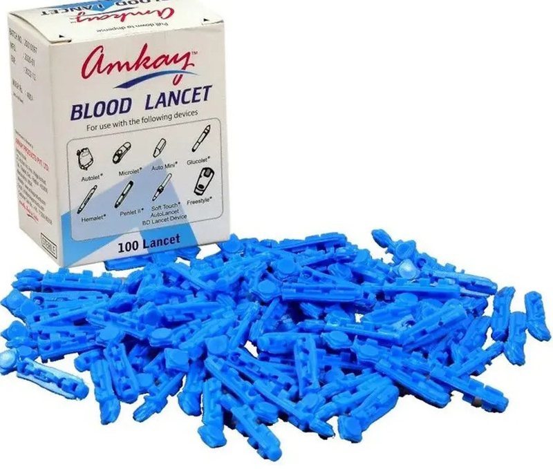 

Generic Blood Lancet, 100 Pieces, Blue