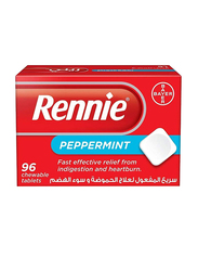 Bayer Rennie Peppermint Chewable Tablets, 96 Tablets