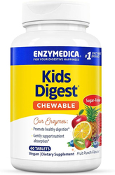 Enzymedica Kids Digest Chewable Digestive Enzymes, 60 Tablets