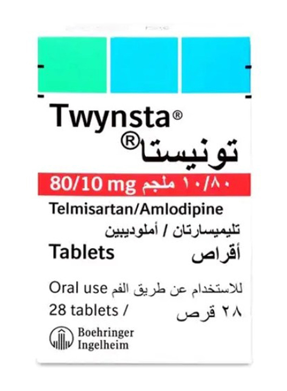 Boehringer Ingelheim Twynsta 80/10mg Capsules, 28 Capsules