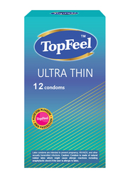 TopFeel Ultra Thin Latex Condoms, 12 Pieces