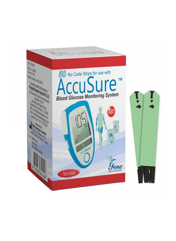 

AccuSure Fora Blood Glucose Test Strips, Green