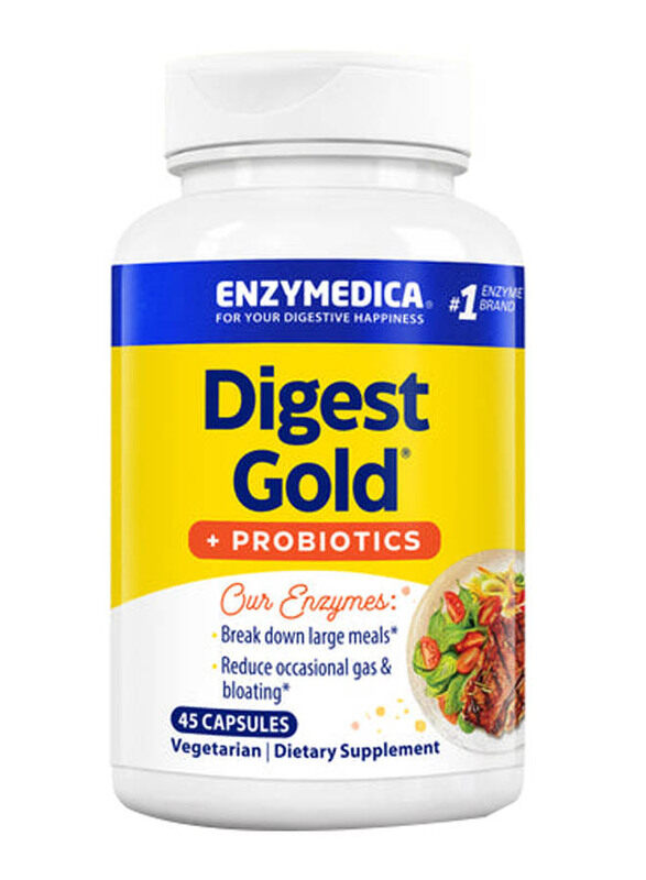 

Enzymedica Enzymed Digest Gold+ Probiotics, 45 Capsules