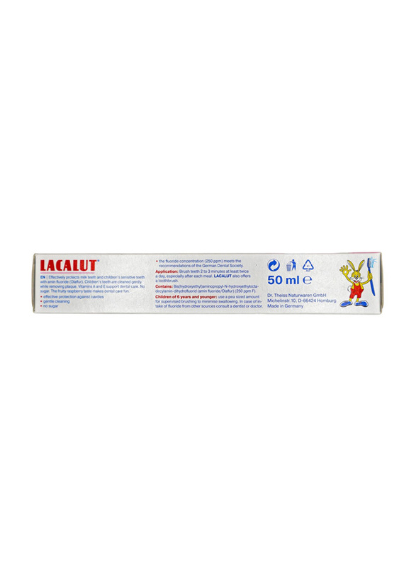 Lacalut 50ml Baby Toothpaste, 0-4 Years, Pink