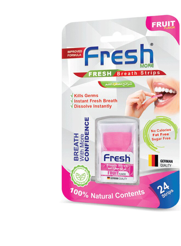 

Fresh More Breath Fruit Flavor Strips, 24 Pieces