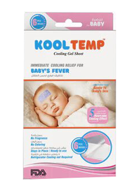 Kool Temp 6-Piece Fever Patches for Babies, Multicolour