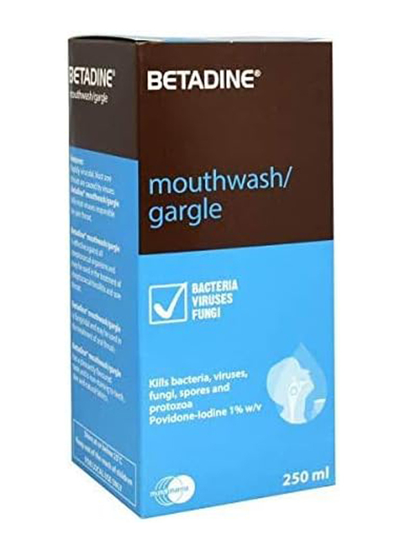 Betadine Gargle Mouthwash, 250ml