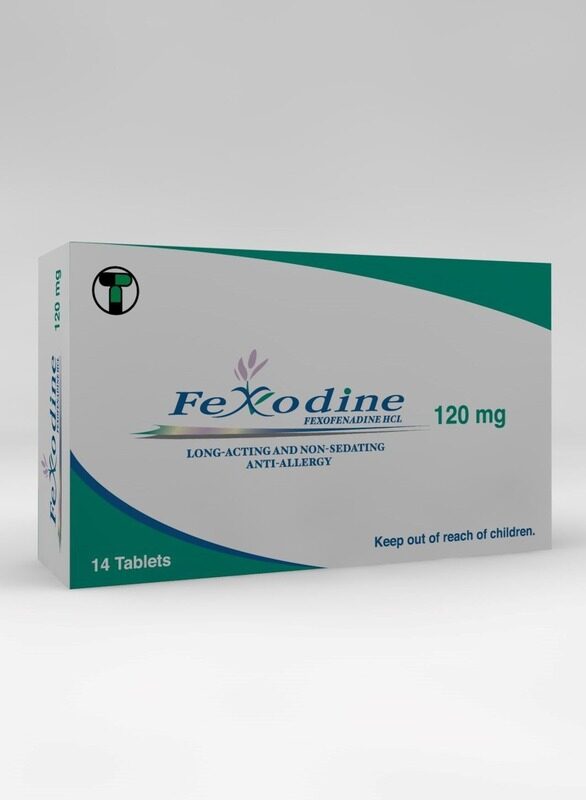 

FEXODINE 120Mg 14 Tablets