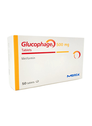 Merck Glucophage 500Mg, 50 Tablets