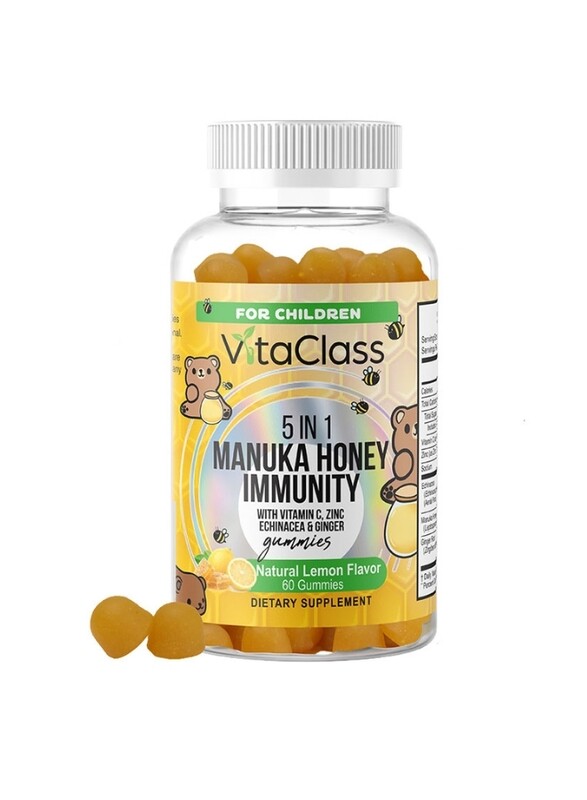 

VitaClass 5-in-1 Manuka Honey Immunity Gummies For Chidren - 60's