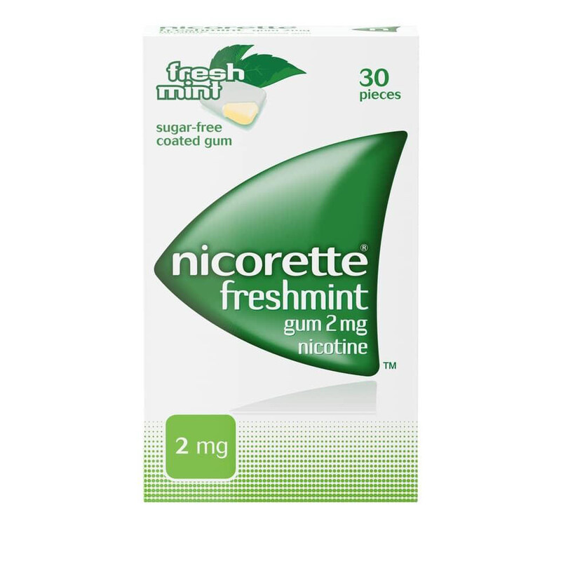 

Nicorette Freshmint Nicotine Chewing Gum, 2mg, 30 Pieces