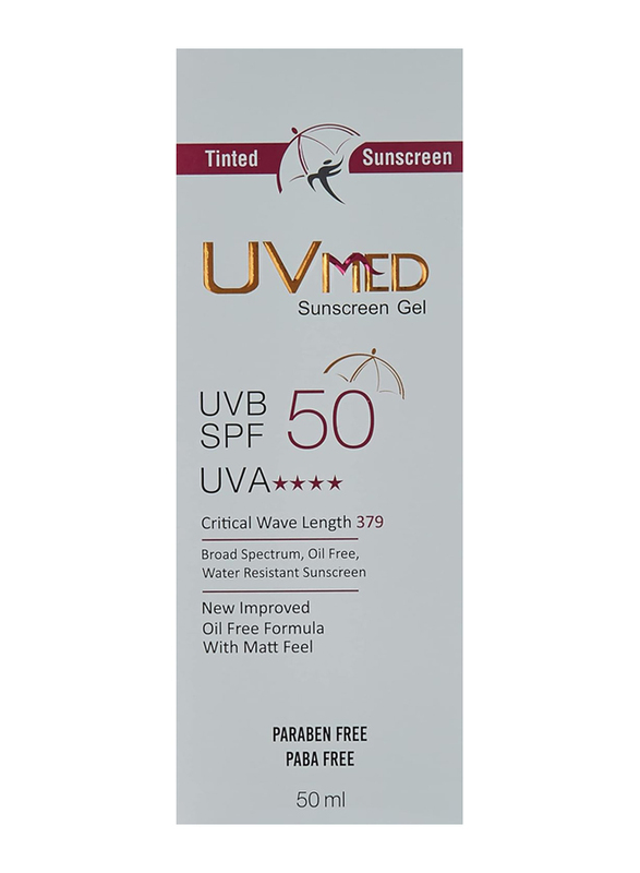 Uvmed Sunscreen Gel SPF50, 50ml