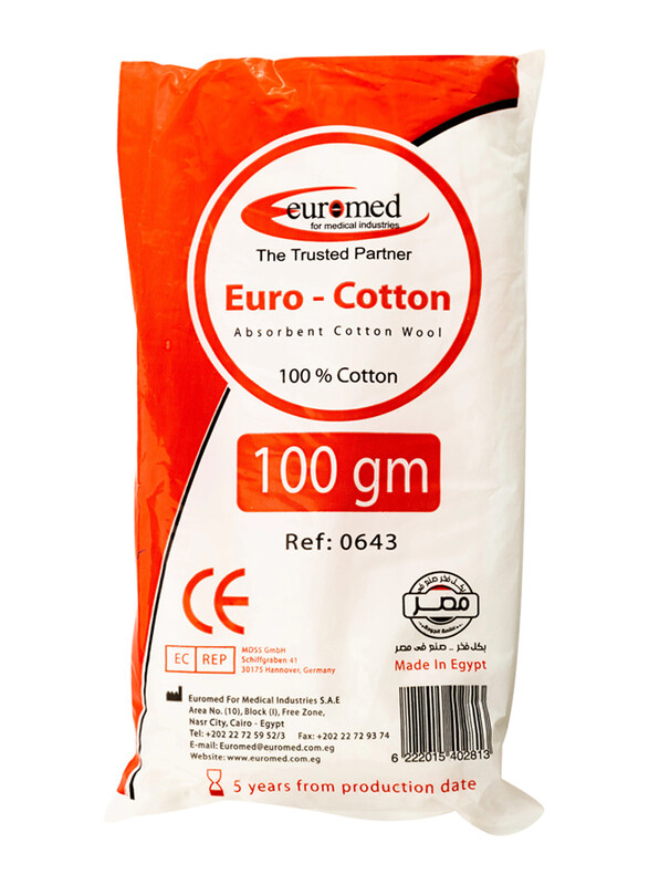 

Euromed Cotton Roll, 100gm, White