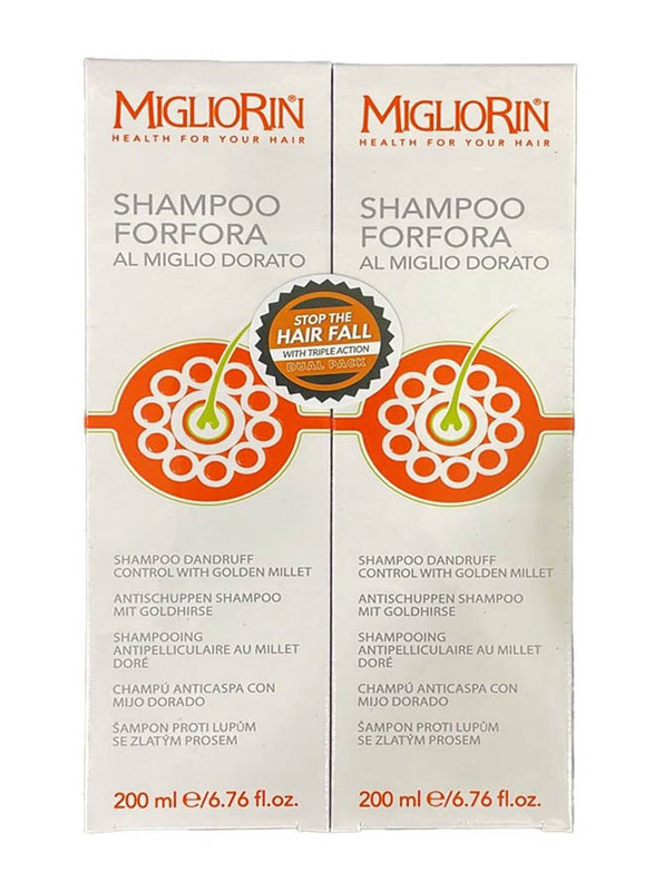 

Migliorin Forfora Shampoo for Anti Dandruff, 2 x 200ml