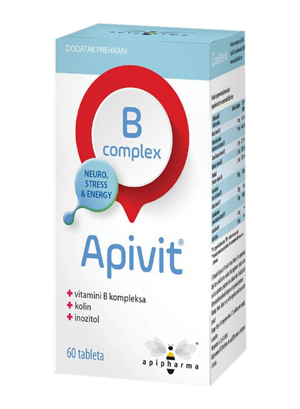

Apipharma Apivit B Complex Tablets, 60 Tablets