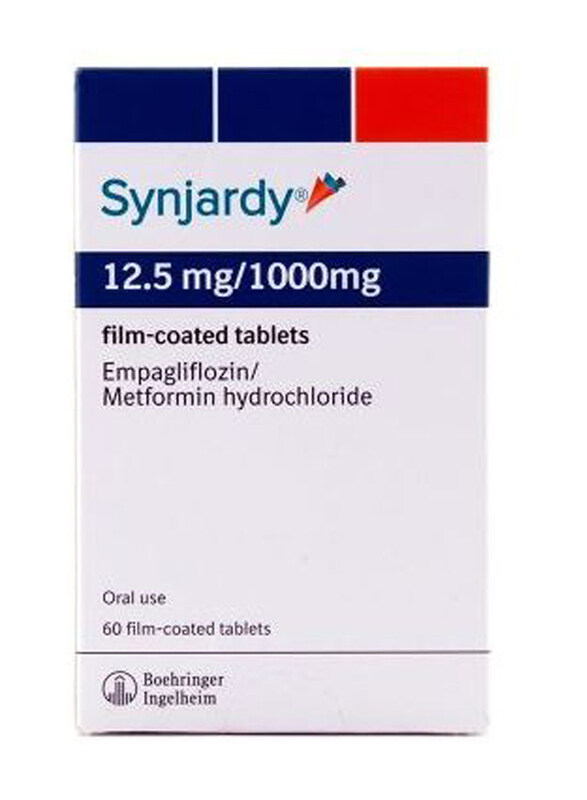 

Boehringer Ingelheim Synjardy 12.5mg/1000mg Tablets, 60 Tablets