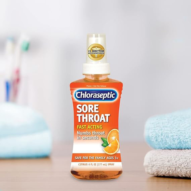 Chloraseptic Sore Throat Spray Citrus Flavour, 177ml