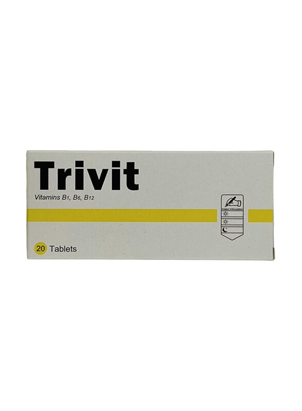 

Life Pharma Trivit Vitamin B1, B6, B12, 20 Tablets