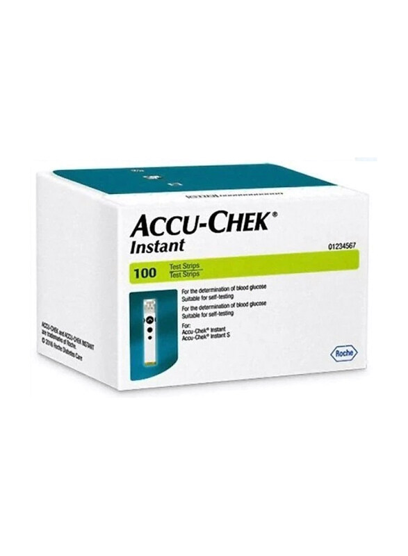 

Accu-Chek Instant Test Strips, 100 Pieces, Multicolour