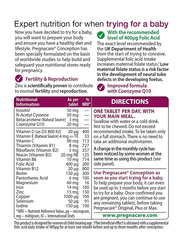 Vitabiotics Pregnacare Conception, 30 Tablets