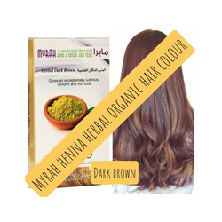 Myrah Henna Herbal Hair Color, 100g, Dark Brown