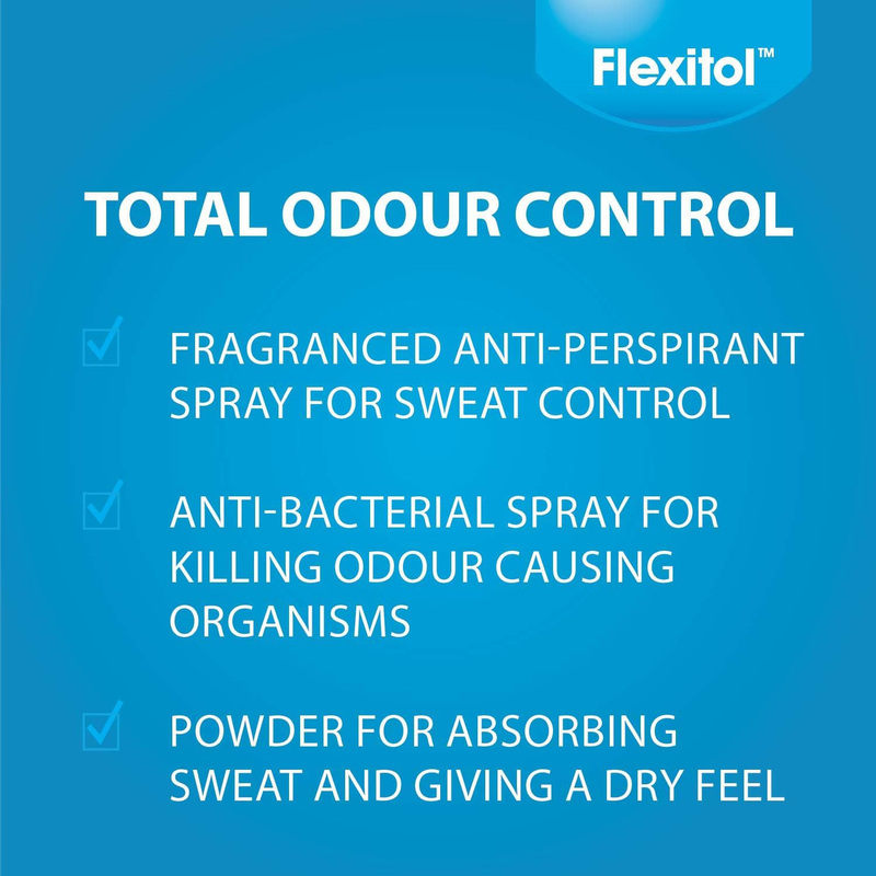 Flexitol Foot Odour Control Powder Spray, 210ml