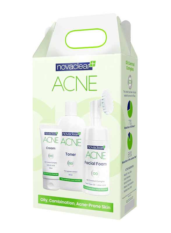 Novaclear Acne Kit, 3 Pieces