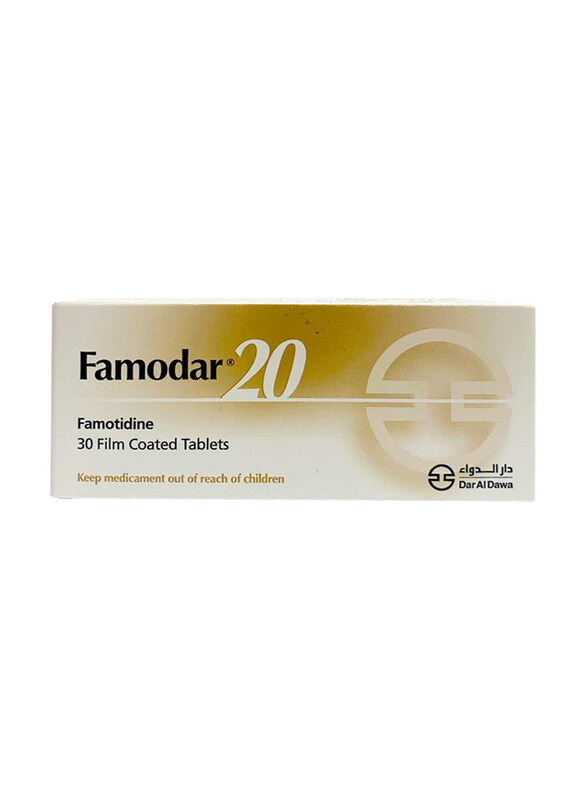 

Dar Al Dawa Famodar Tablet, 20Mg, 30 Tablets