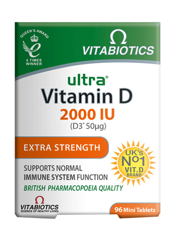 

Vitabiotics Ultra Vitamin D3 2000Iu, 96 Tablets