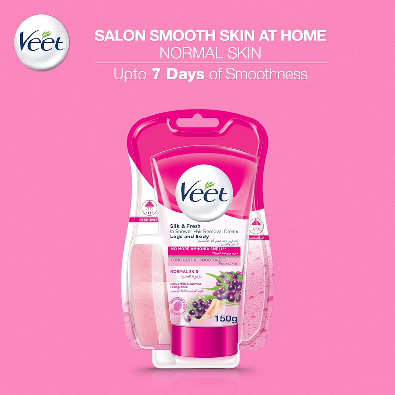 Veet Silk & Fresh In Shower Hair Removal Cream, 150gm