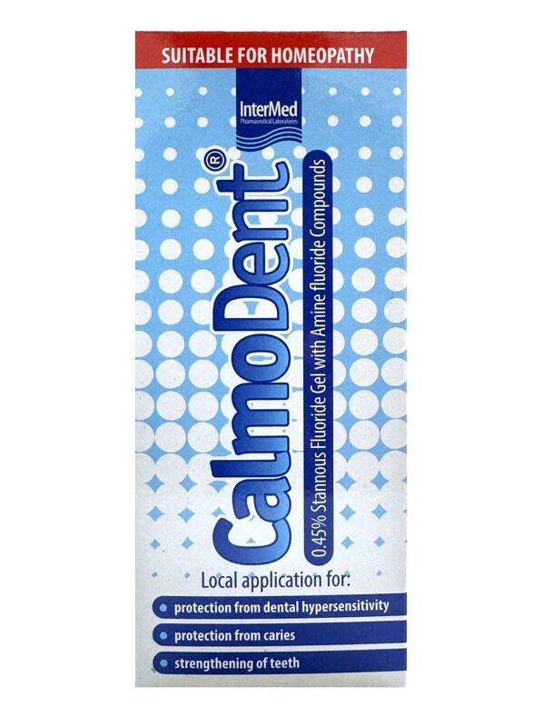 

InterMed Calmodent 0.45% Stannous Fluoride Gel With Amine Fluoride Compounds - Advanced Protection For Teeth, 75Ml