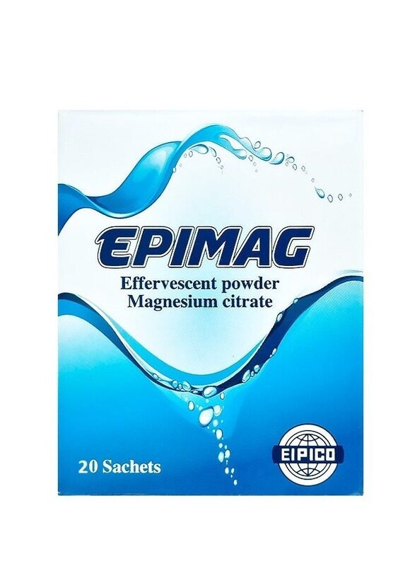 

EPIMAG Epimag Effervescent Powder Magnesium Citrate, 20 Sachets
