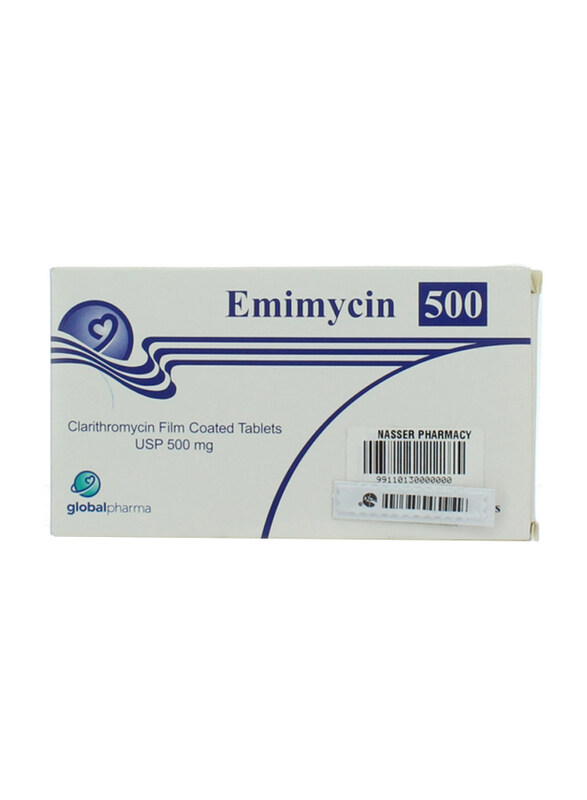

Global Pharma Emimycin, 500mg, 20 Tablets