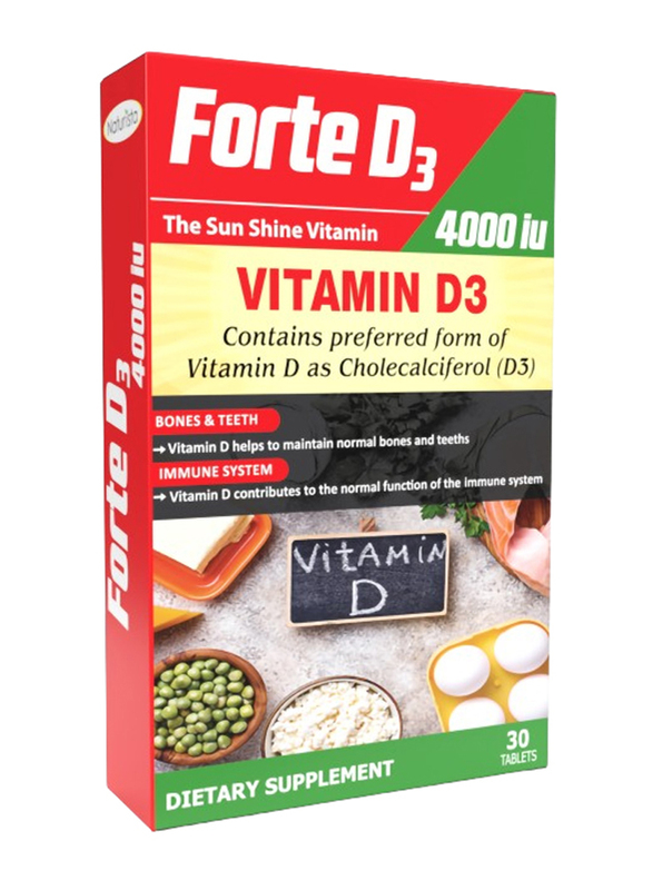 Naturista Forte D3-4000 Iu Dietary Supplement, 30 Tablets