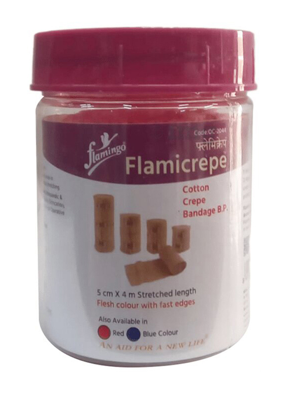 Flamingo Flamicrepe Bandage, 5cm x 4m, Brown