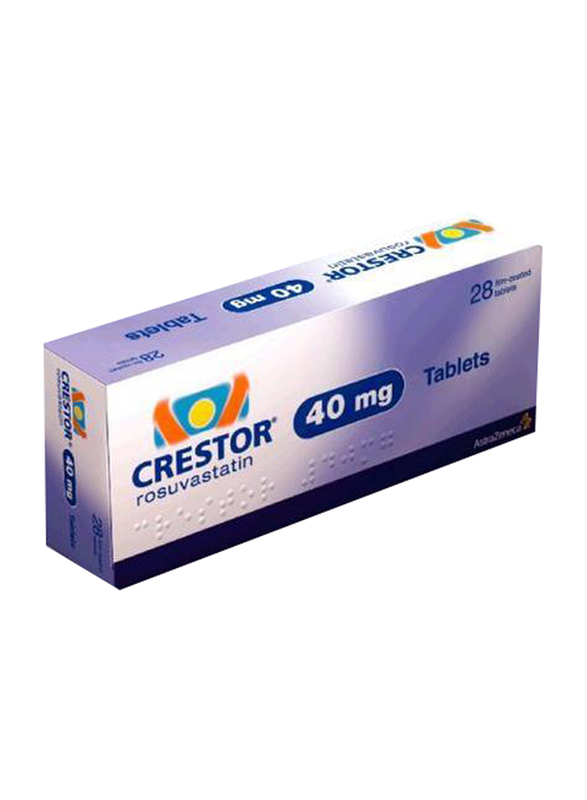 Astrazeneca Uk Crestor Tablets, 40mg, 28 Tablets