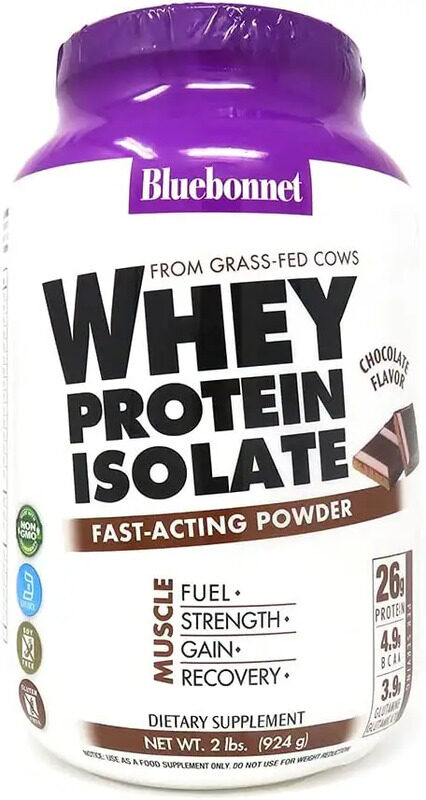

Bluebonnet Whey Protein Isolate, 2 Lbs, Chocolate