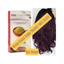 Myrah Henna Herbal Hair Color, 100g, Rose Brown