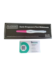 Duddoo Pregnancy Test Midstream, White/Pink