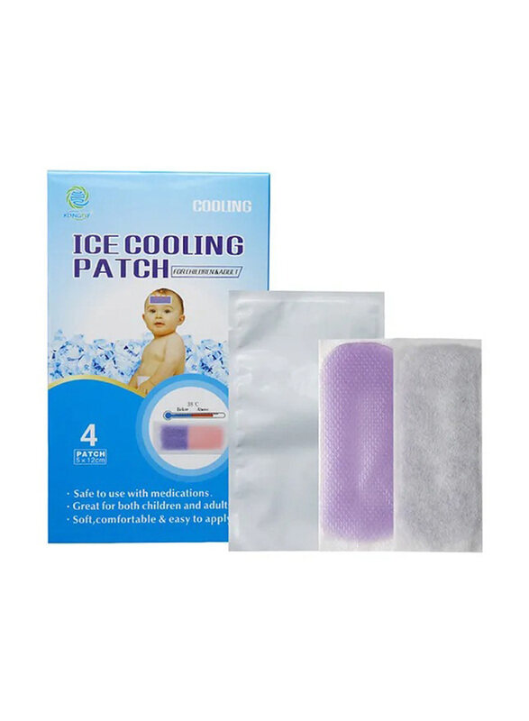 

Zikku Baby and Kids Cooling Gel Patch for Fever Colour Changing Patch, 4 Patch