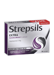 Strepsils Extra Blackcurrant Lozenges, 36 Lozenges