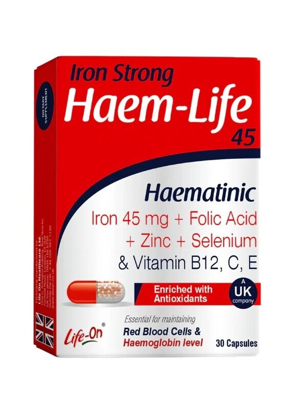 

Life-On Life On Iron Strong 45Mg 30 Capsules