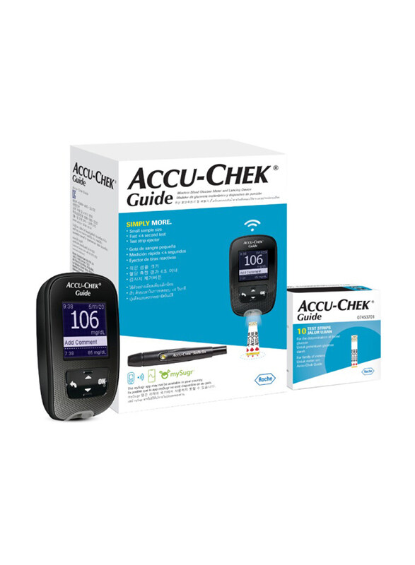 

Accu-Chek Guide Glucometer Kit with Strip & Lancet, Multicolour