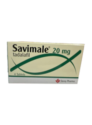 Savvy Pharma Savimale Tadalafil, 20mg, 4 Tablets