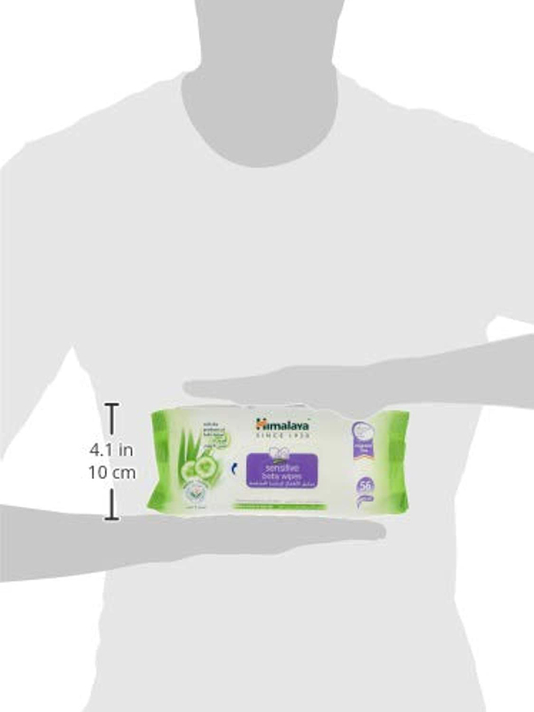 Himalaya 56-Piece Sensitive Wipes for Babies, White