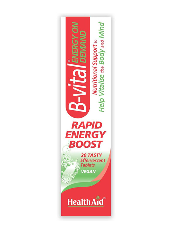 

Health Aid B-Vital Tasty Effervescent, 20 Veg Tablets